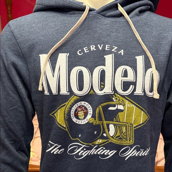 ModelCo Navy Blue Graphic Hoodie for Men - Picture 2 of 8